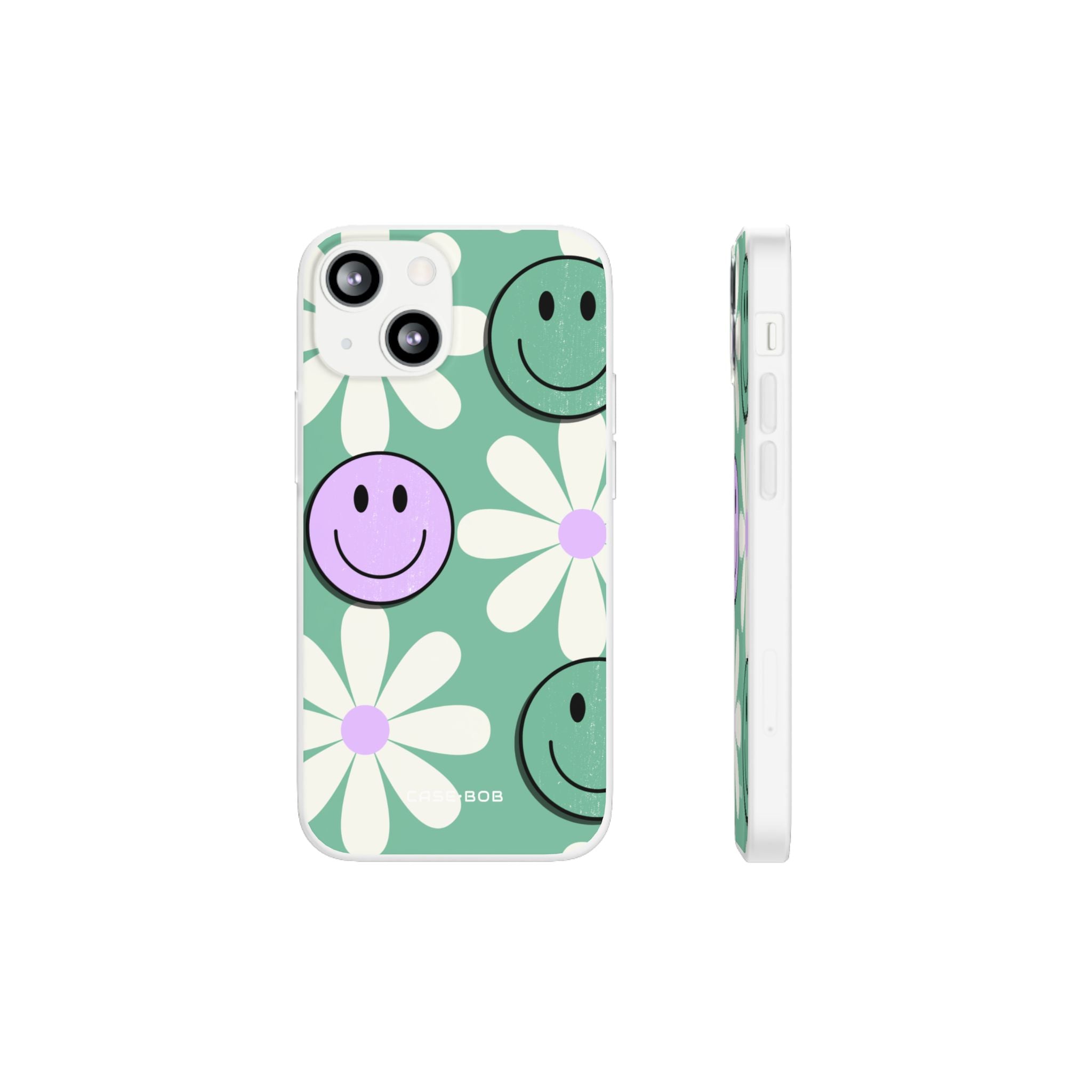 Smiley Daisy Glow iPhone 13 mini Case - Soft