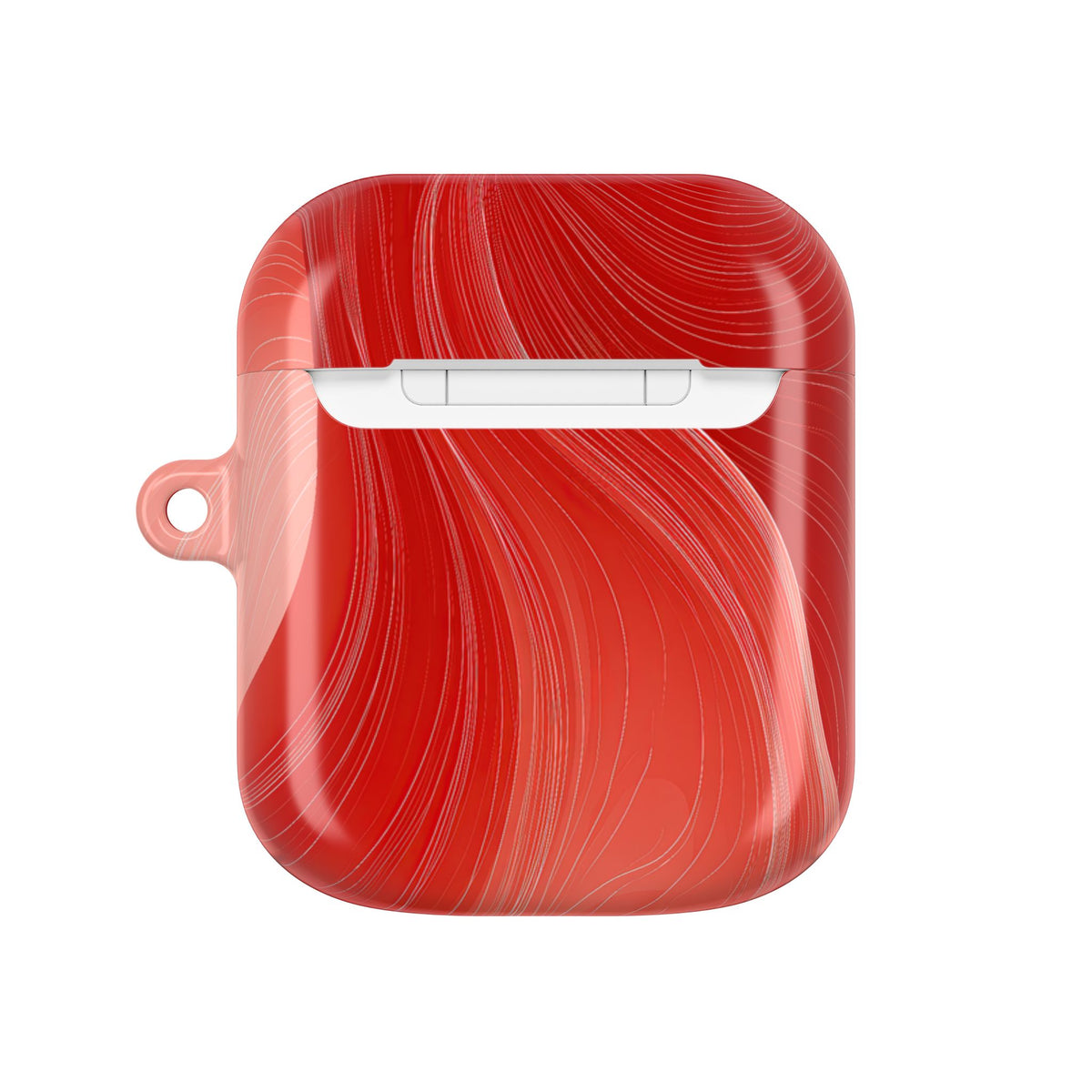 Crimson Dunes · Hard Case for AirPods & AirPods Pro · Red