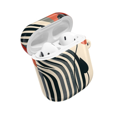 Modernist Poppy · Hard Case for AirPods & AirPods Pro · Beige