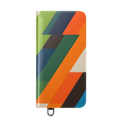 Zigzag Stripes - Samsung S25 Case - Wallet