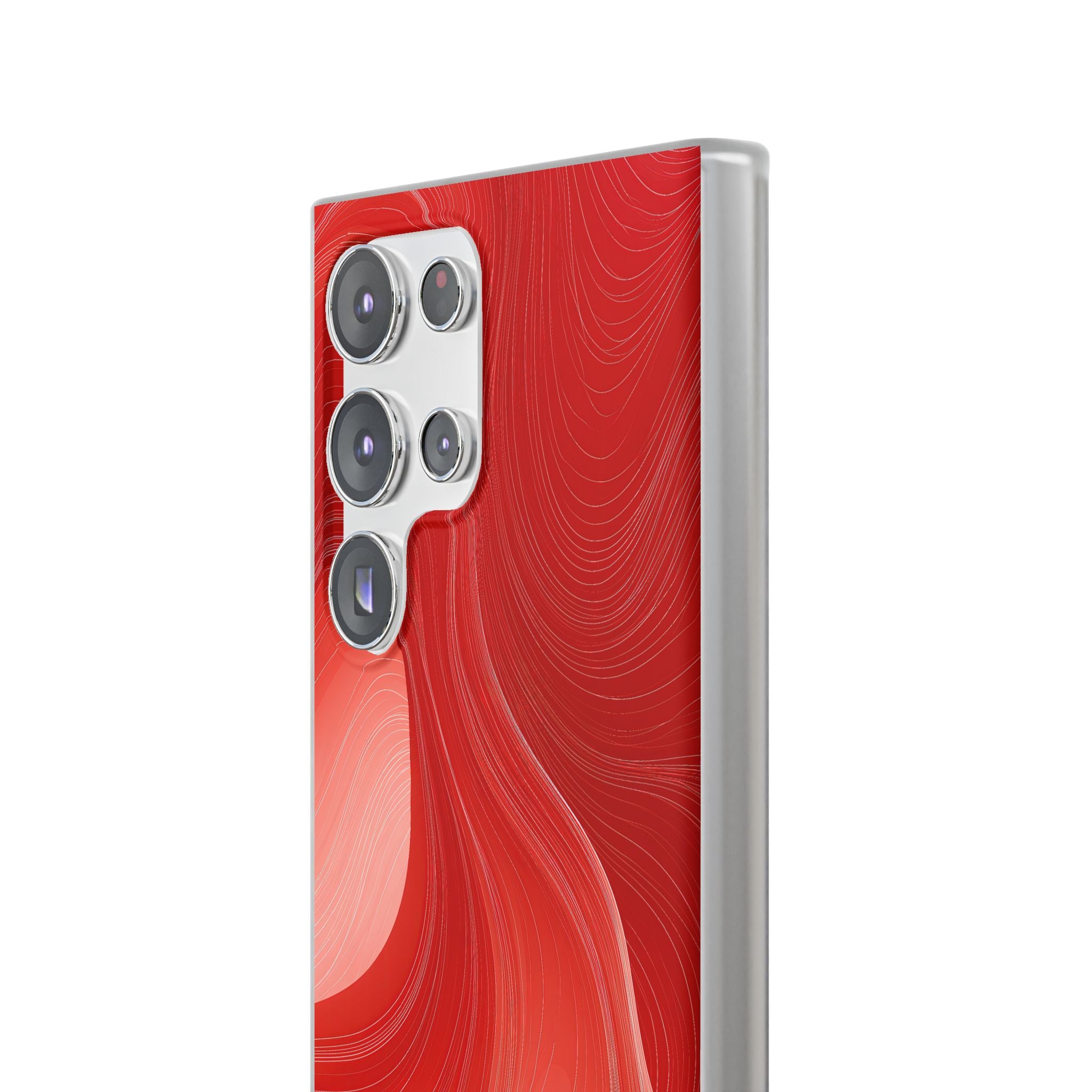 Red Lite Phone Case for Samsung - Crimson Silk Strands