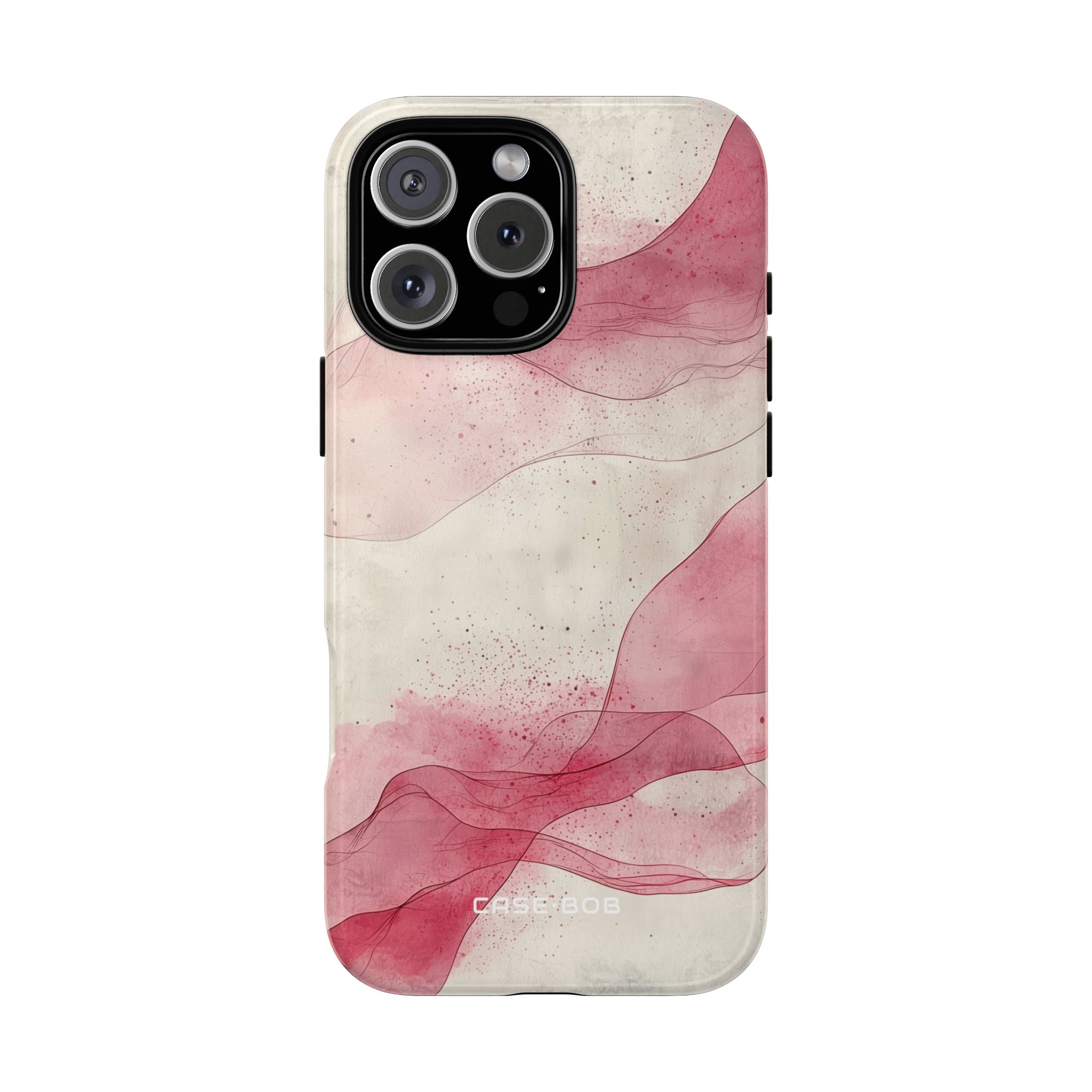 Crimson Waves iPhone 16 Pro Max Case - Tough