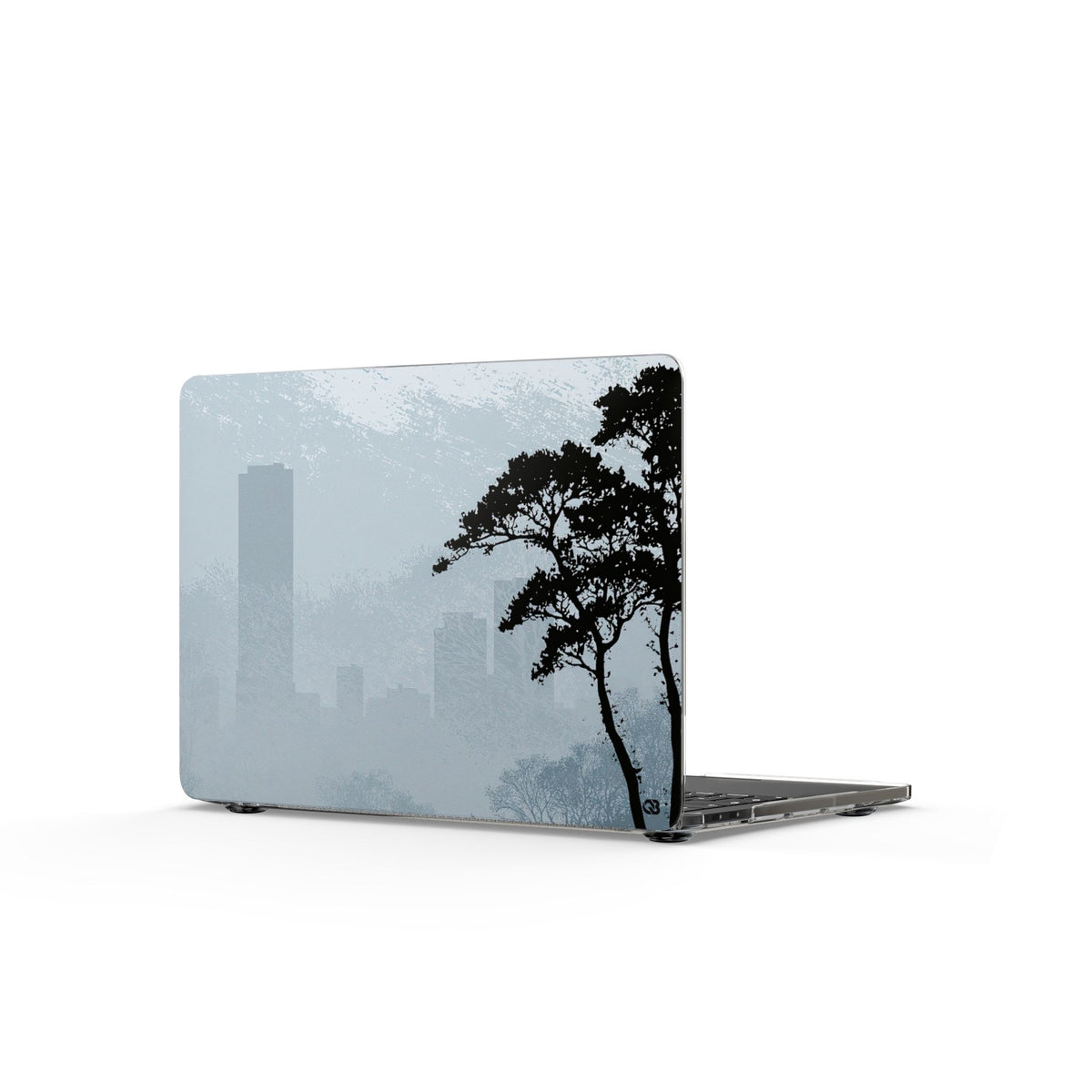 Misty Horizon · Clear Hard Case for MacBook · Blue