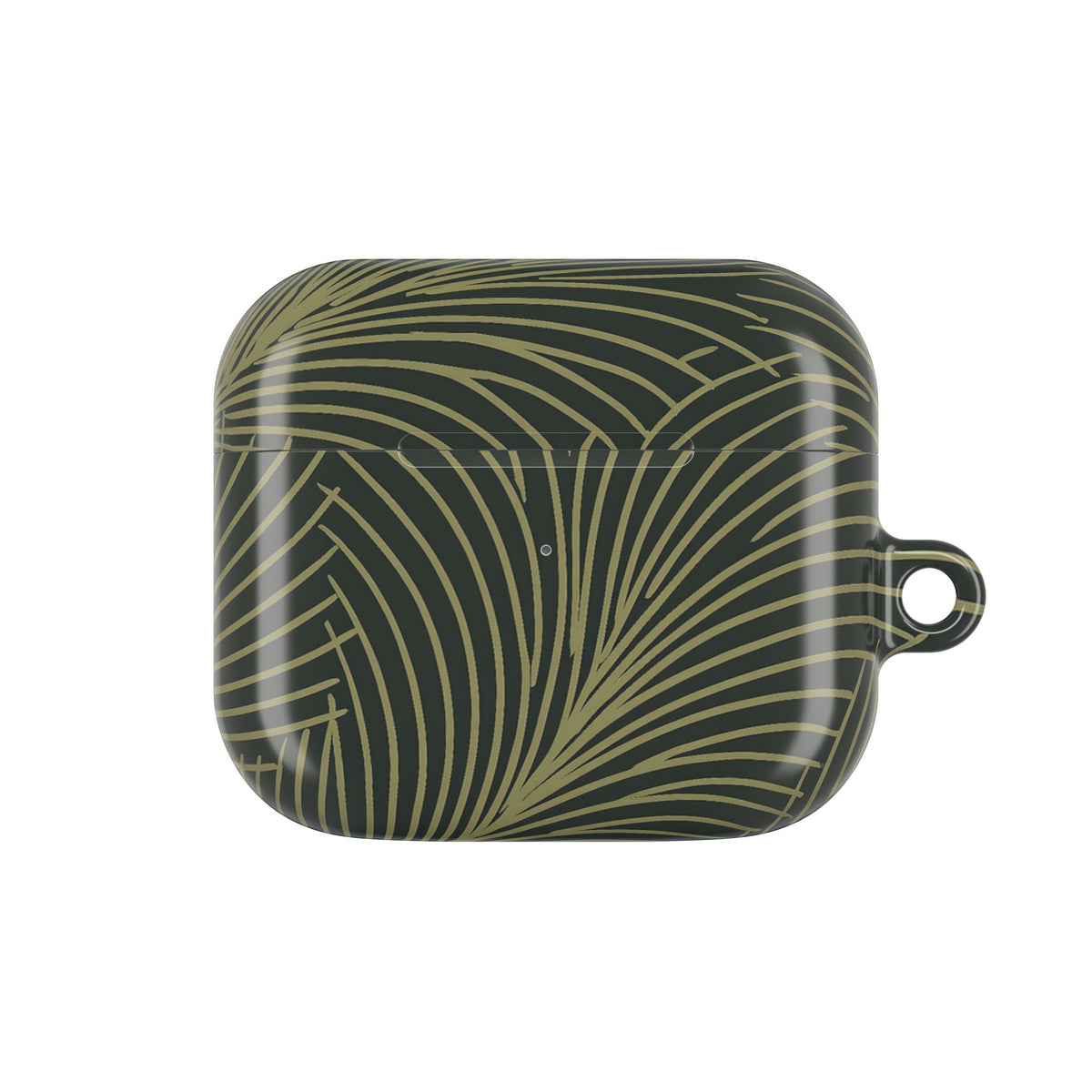 Midnight Palm Frond · Hard Case for AirPods & AirPods Pro · Green