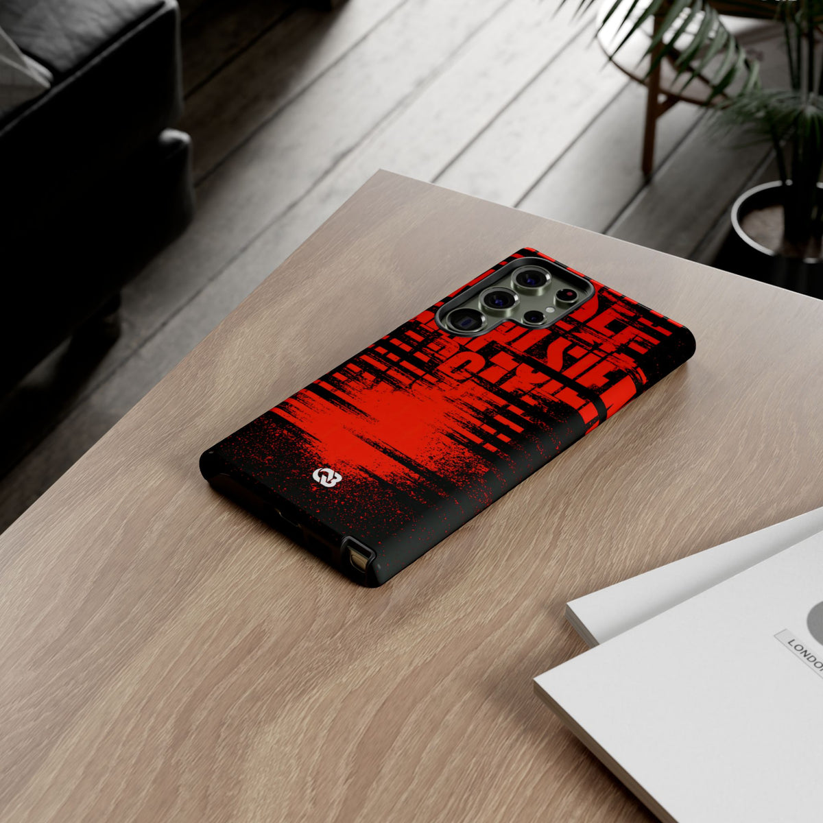 Crimson Redaction · Tough Phone Case for Samsung · Black