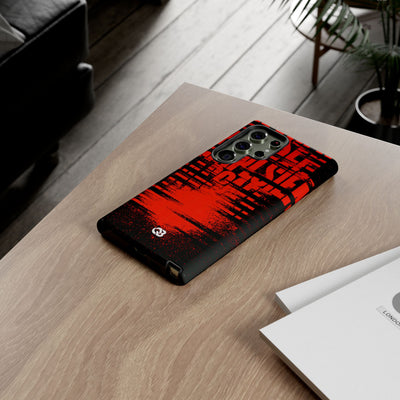 Crimson Redaction · Tough Phone Case for Samsung · Black