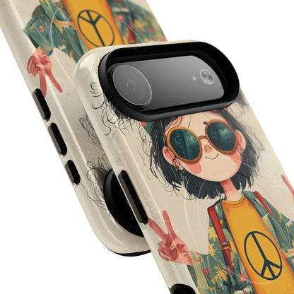 Peace Pigtails iPhone 17 Air Case - Tough+ - CASE•BOB