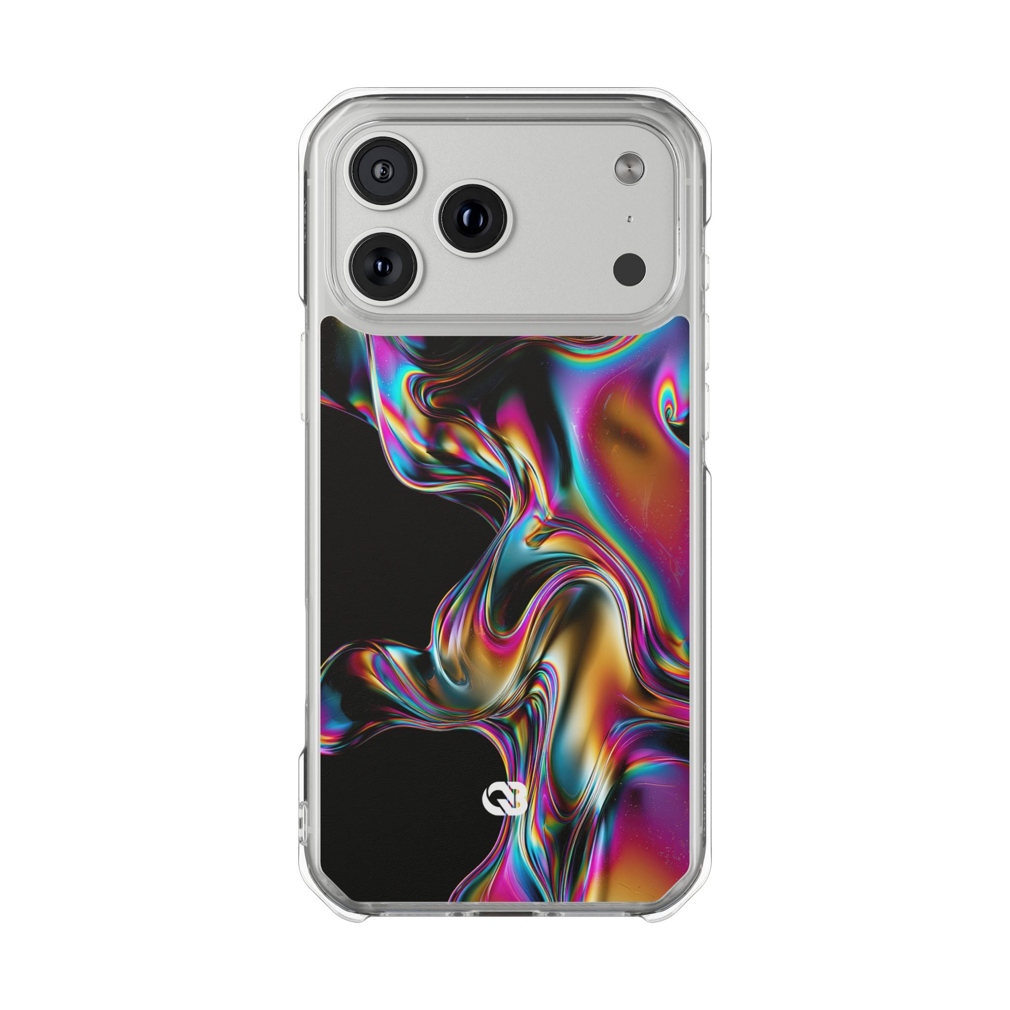 Purple Impact MagSafe Phone Case for iPhone - Liquid Neon Chrome