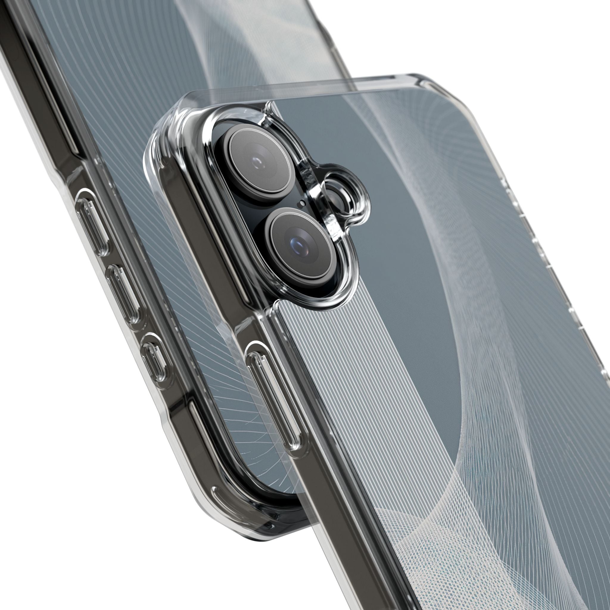 Grey Impact MagSafe Phone Case for iPhone - Slate Mesh Horizon