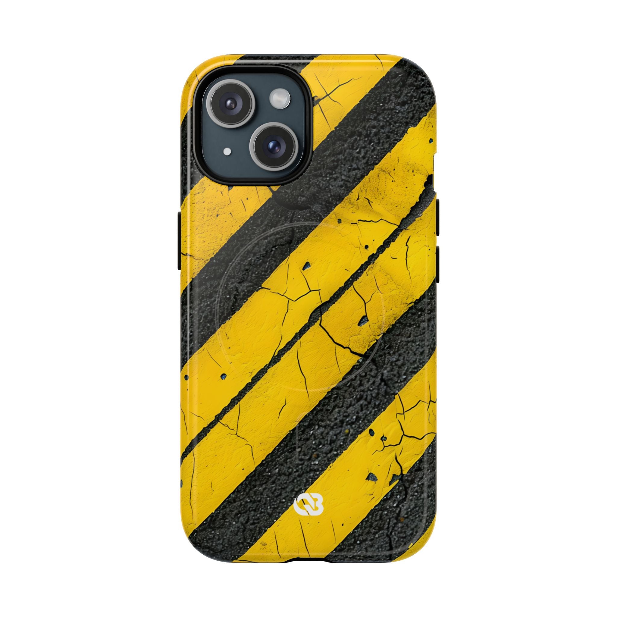 Cracked Hazard Stripes · Custodia Tough+ per iPhone · Magsafe