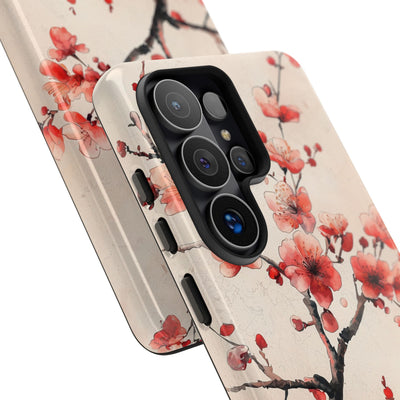 Crimson Silk Flora · Tough Phone Case for Samsung