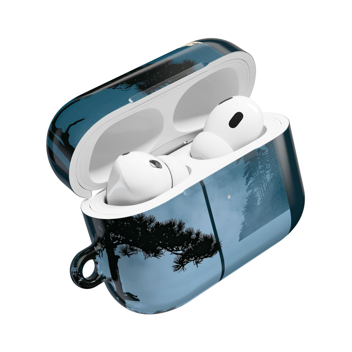 Misty Pine Horizon · Hard Case for AirPods & AirPods Pro · Teal