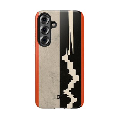 Orange Tough Phone Case for Samsung - Orange Monolith Rift