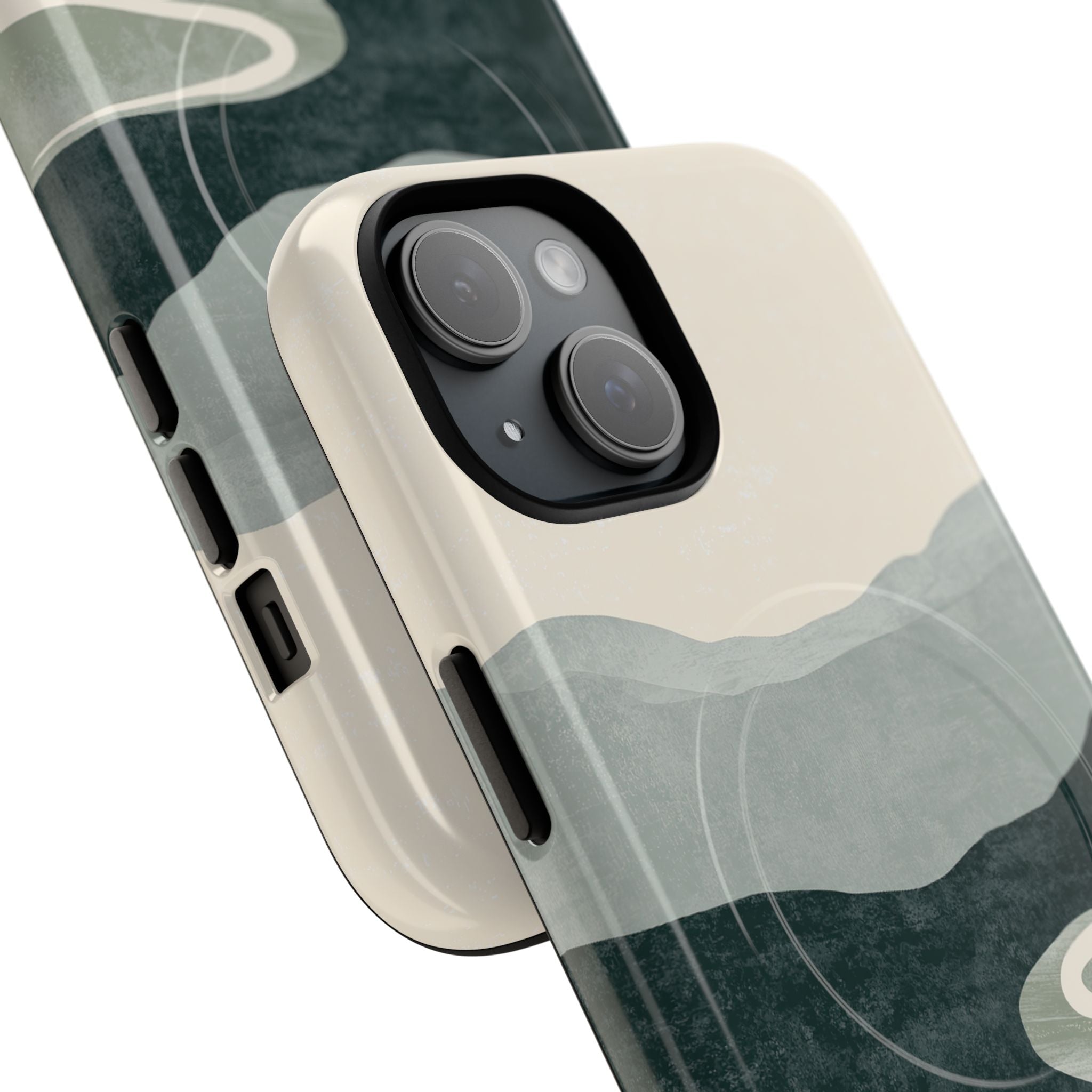 Green Tough 2.0 Magsafe Phone Case for iPhone - Misty Sage Valley