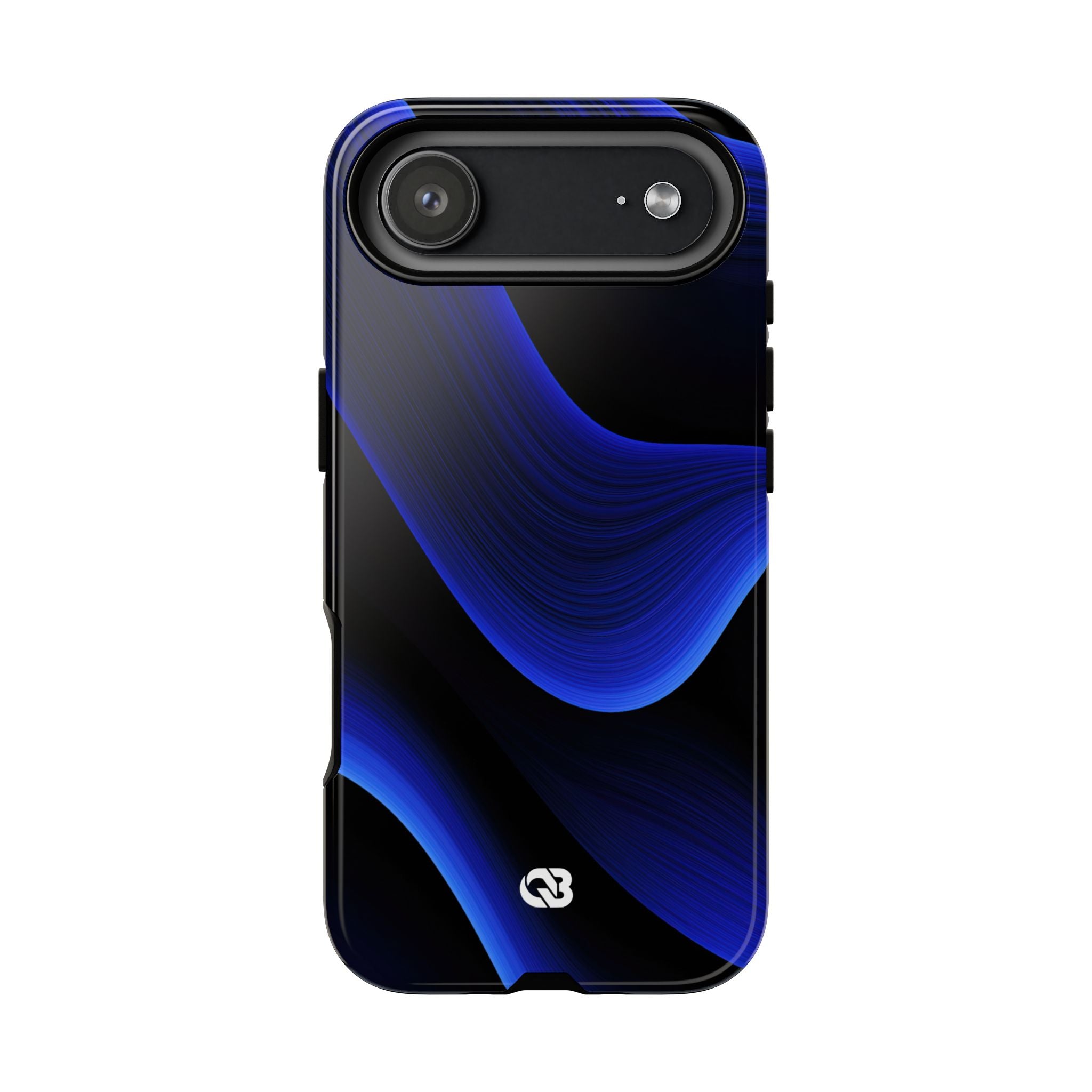 Blue Tough Phone Case for iPhone - Electric Cobalt Flow