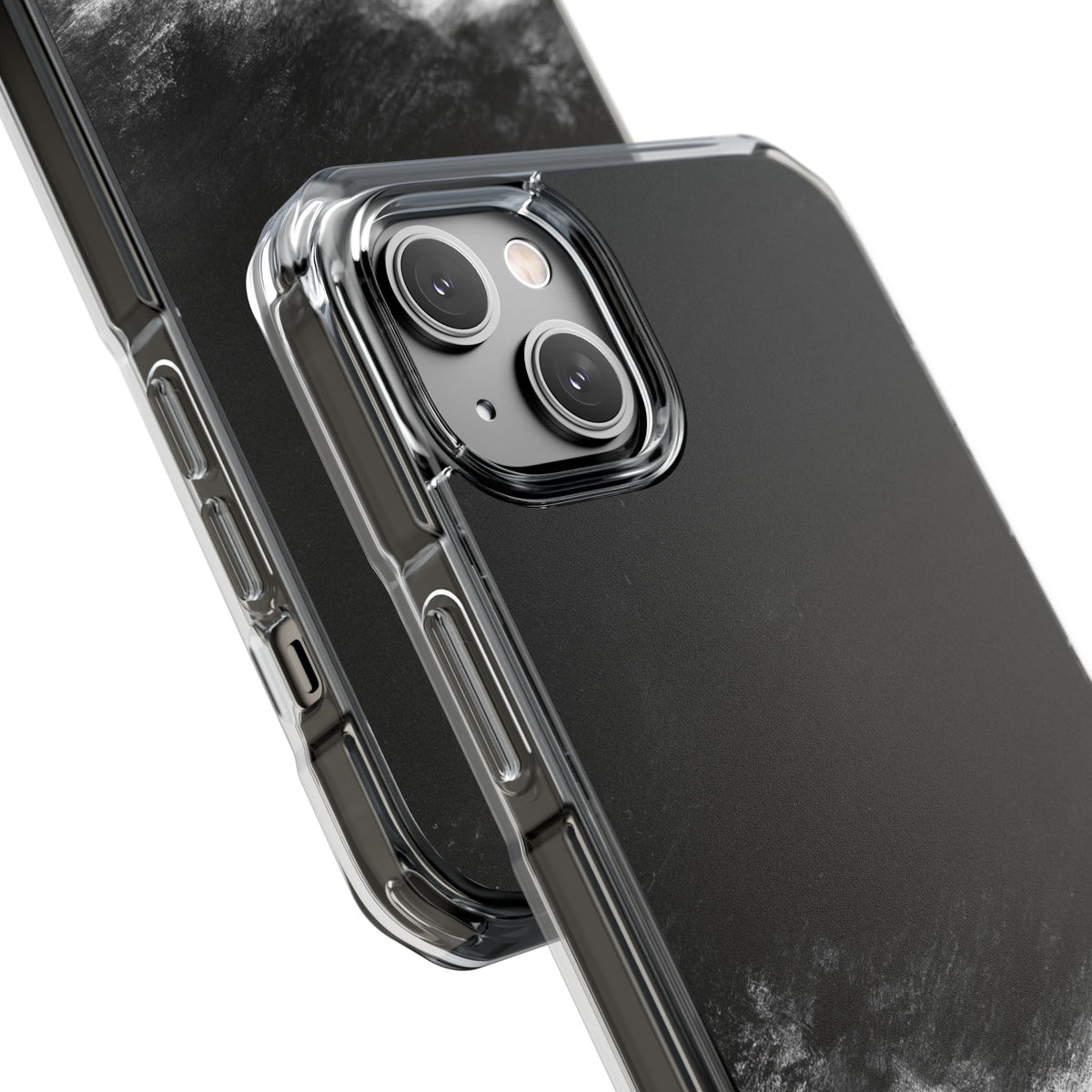 Crimson Void · Clear Impact Magnetic Phone Case for iPhone ·  Black