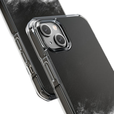 Crimson Void · Clear Impact Magnetic Phone Case for iPhone ·  Black