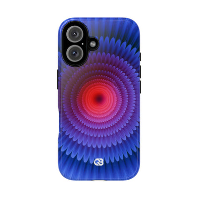 Radial Spectrum Bloom · Tough Phone Case for iPhone · Blue