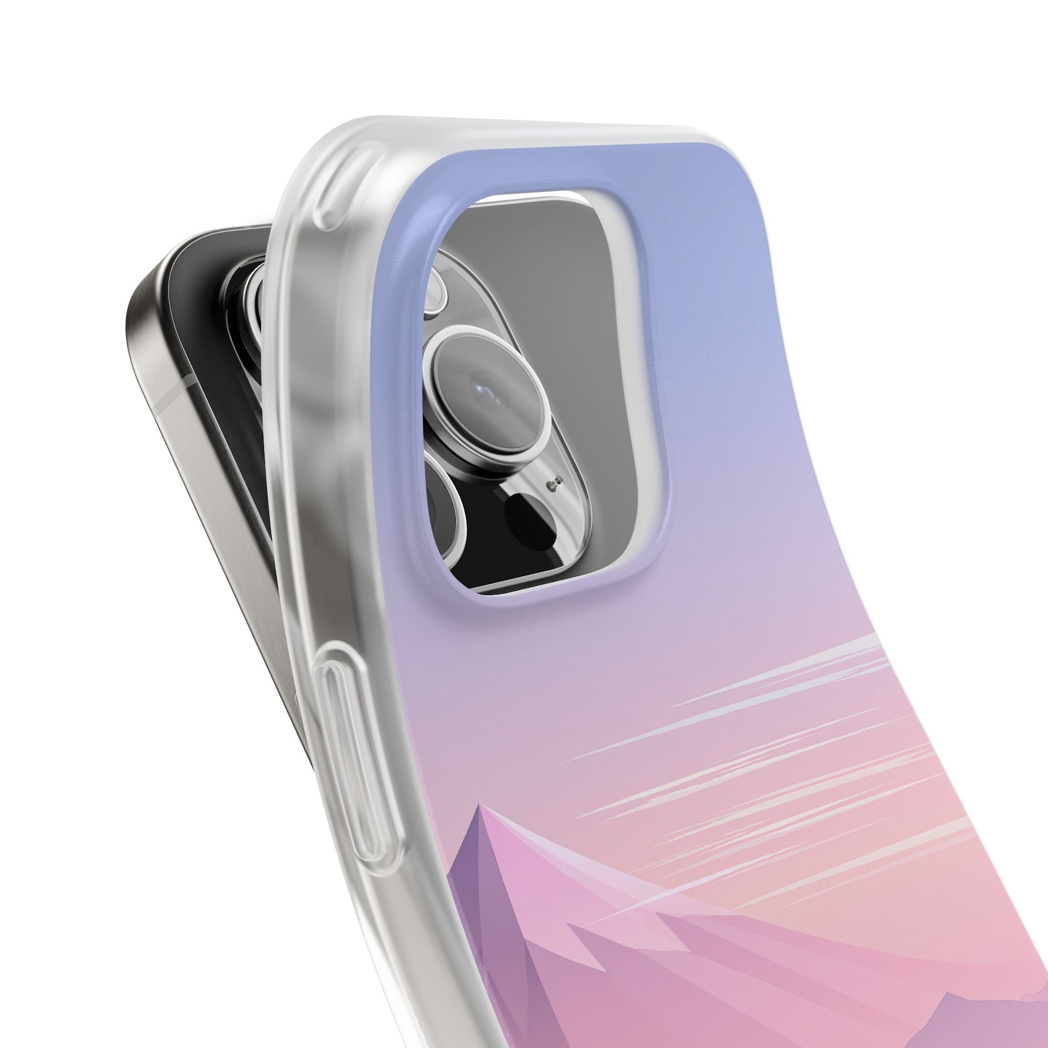 Purple Lite Phone Case for iPhone - Lavender Alpine Dawn