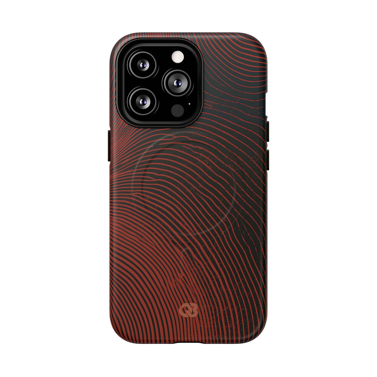 Red Tough 2.0 Magnetic Phone Case for iPhone - Terracotta Nerve Map