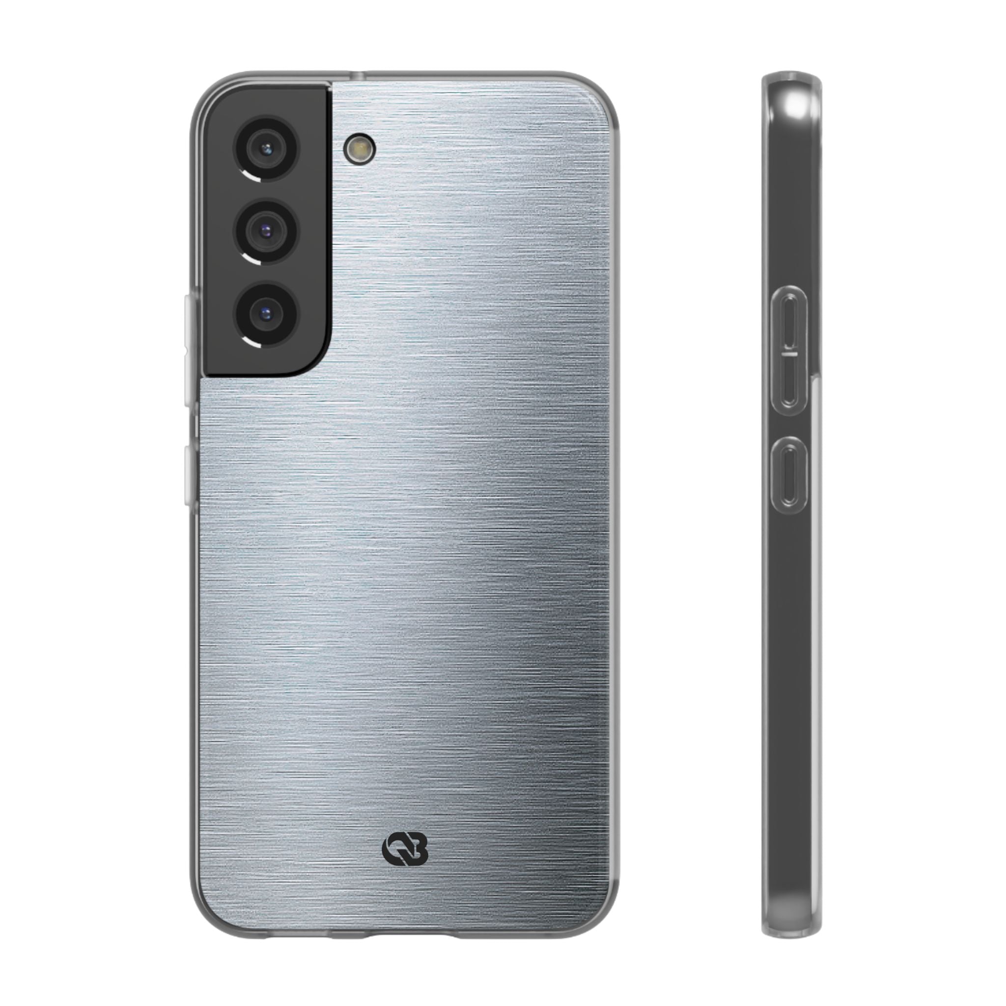 Silver Lite Phone Case for Samsung - Satin Chrome Grain
