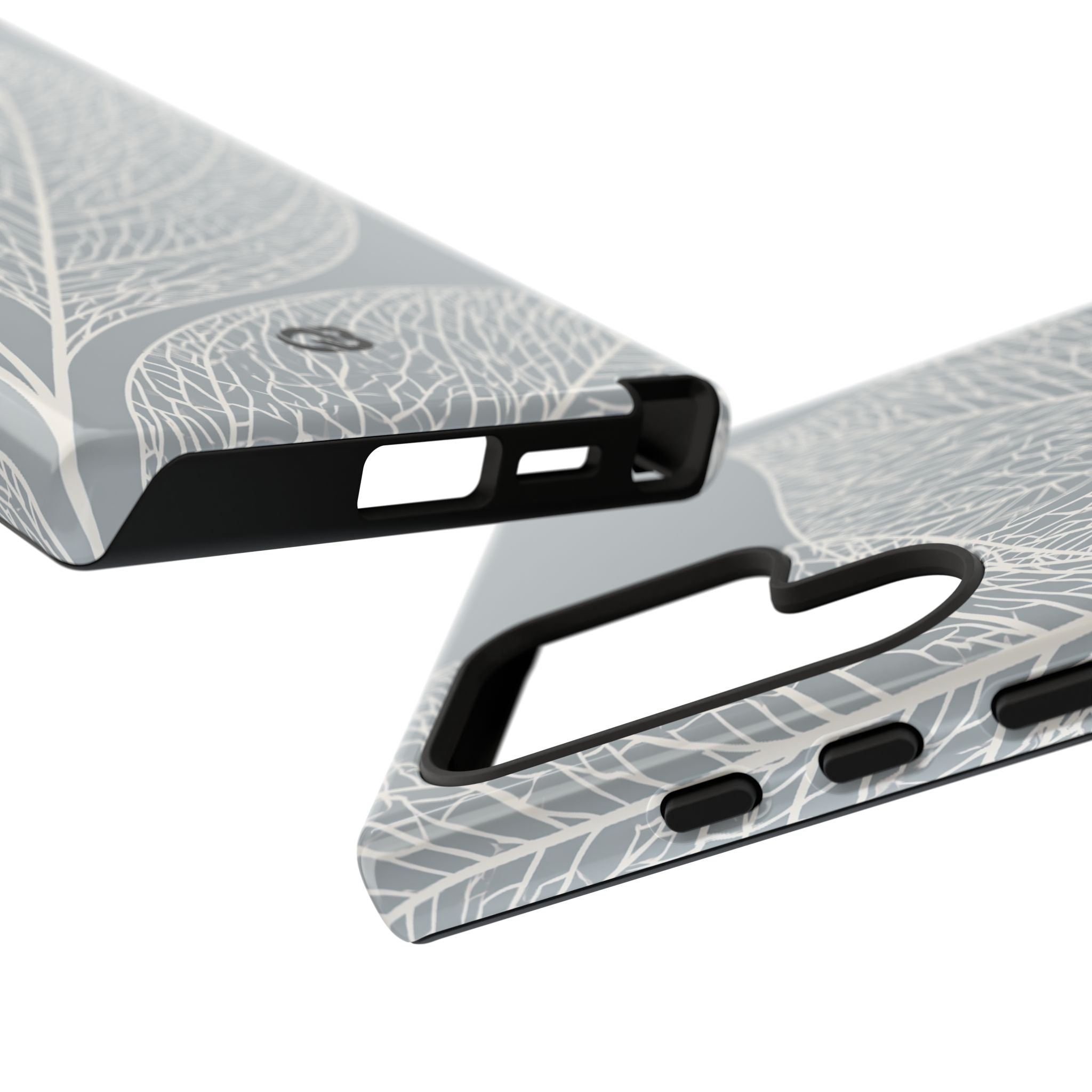 Grey Tough Phone Case for Samsung - Frosted Ash Veins