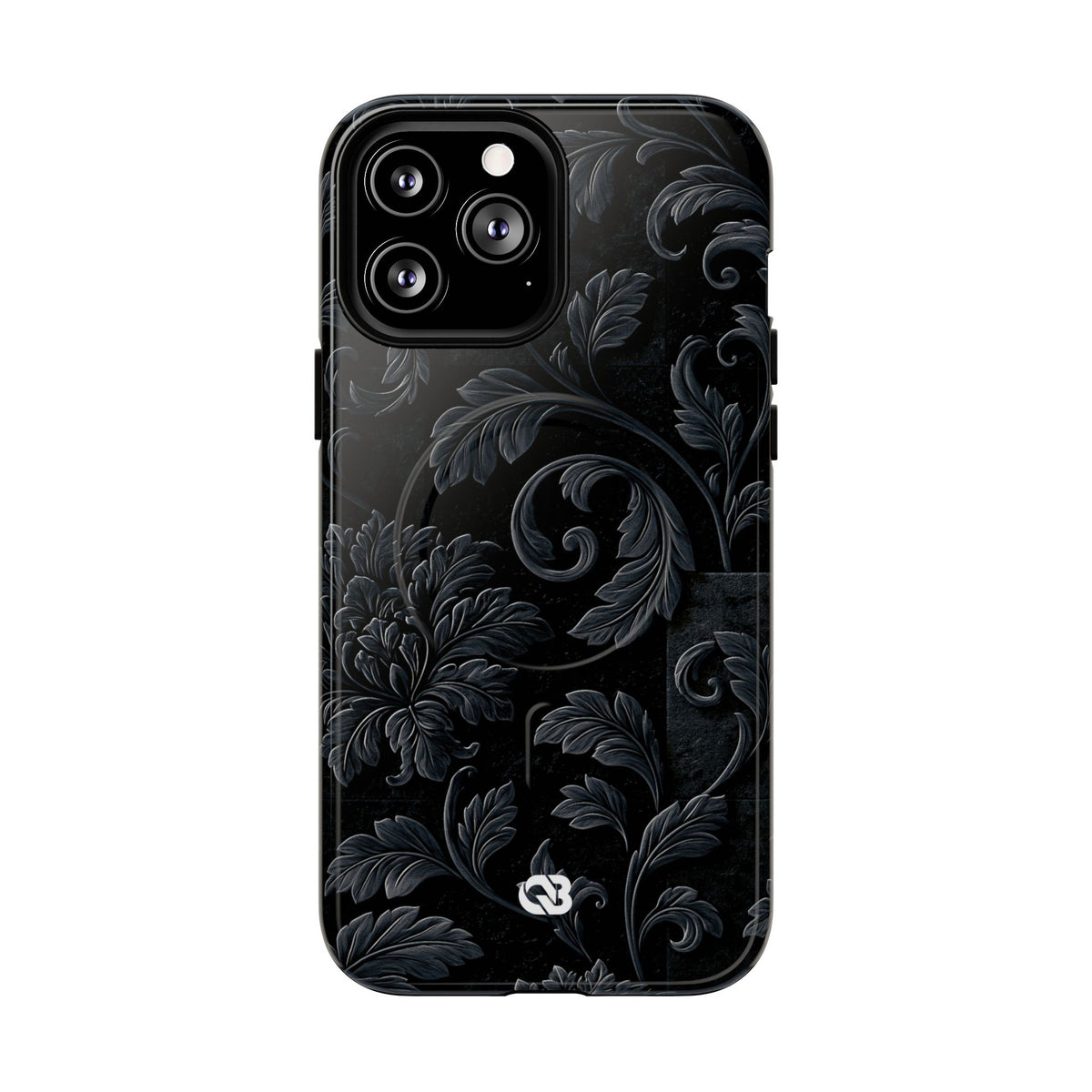 Obsidian Damask · Tough 2.0 Magnetic Phone Case for iPhone · Black