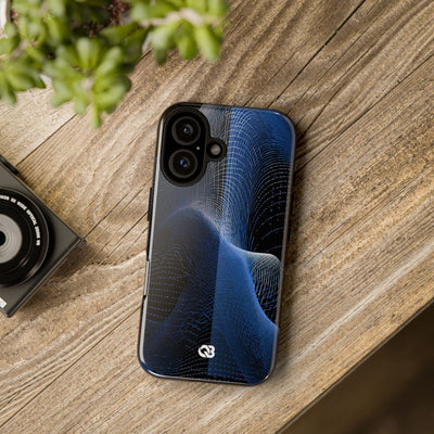 Blue Tough Phone Case for iPhone - Electric Blue Flux