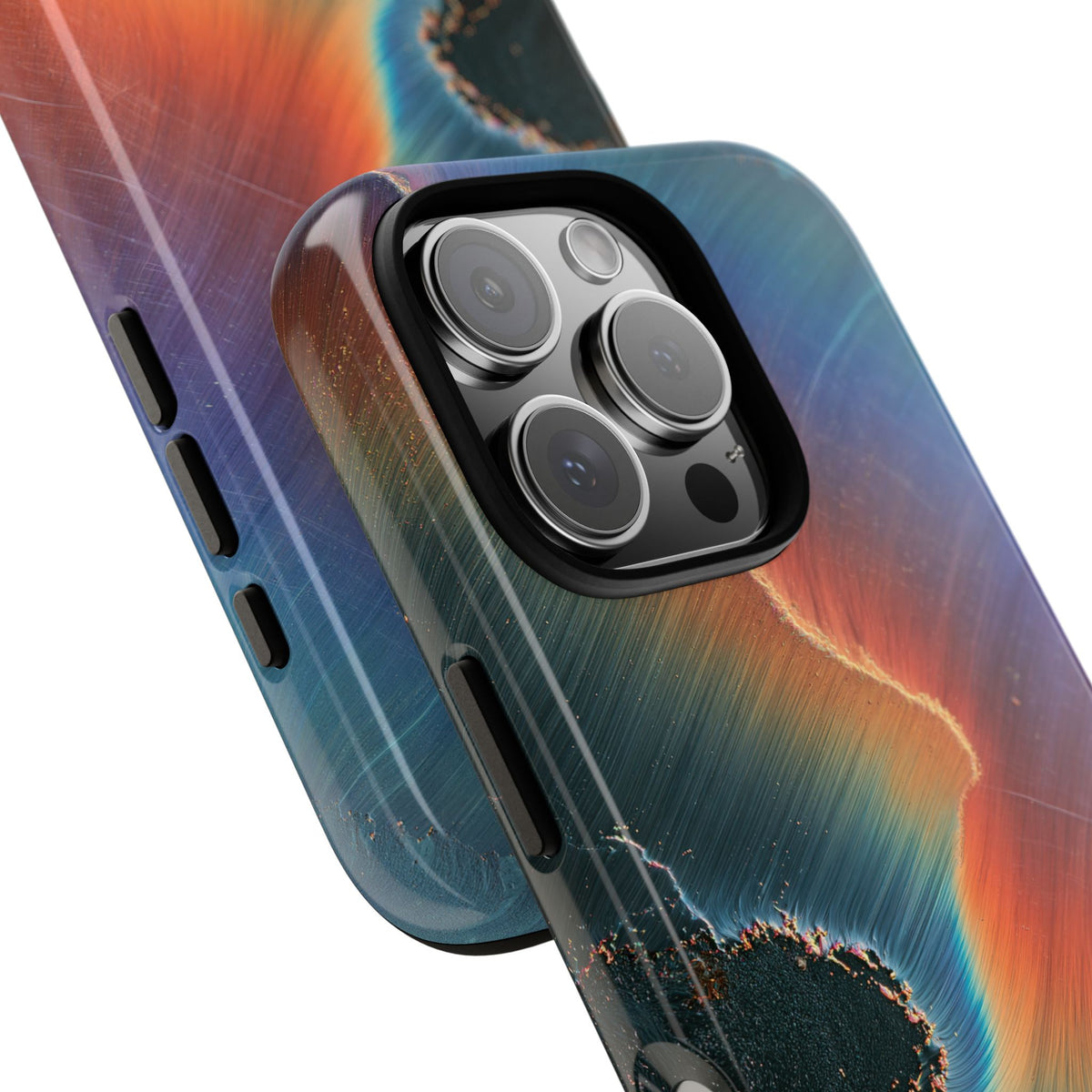Prismatic Aura Shift · Tough Phone Case for iPhone · Blue