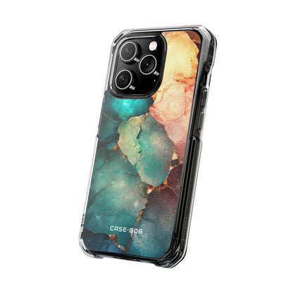 Teal Mosaikadern iPhone 14 Pro Case - Impact