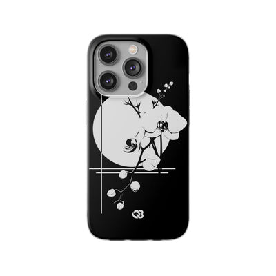 Black Lite Phone Case for iPhone - Lunar Orchid Grid