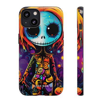 Blue Skull Swirl iPhone 13 Case - Tough - CASE•BOB