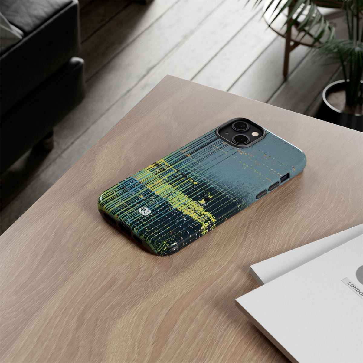 Acid Raster Circuit · Tough Phone Case for iPhone · Teal