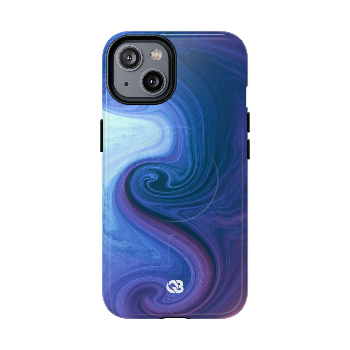 Azure Fluid Swirl · Tough 2.0 Magnetic Phone Case for iPhone · Blue