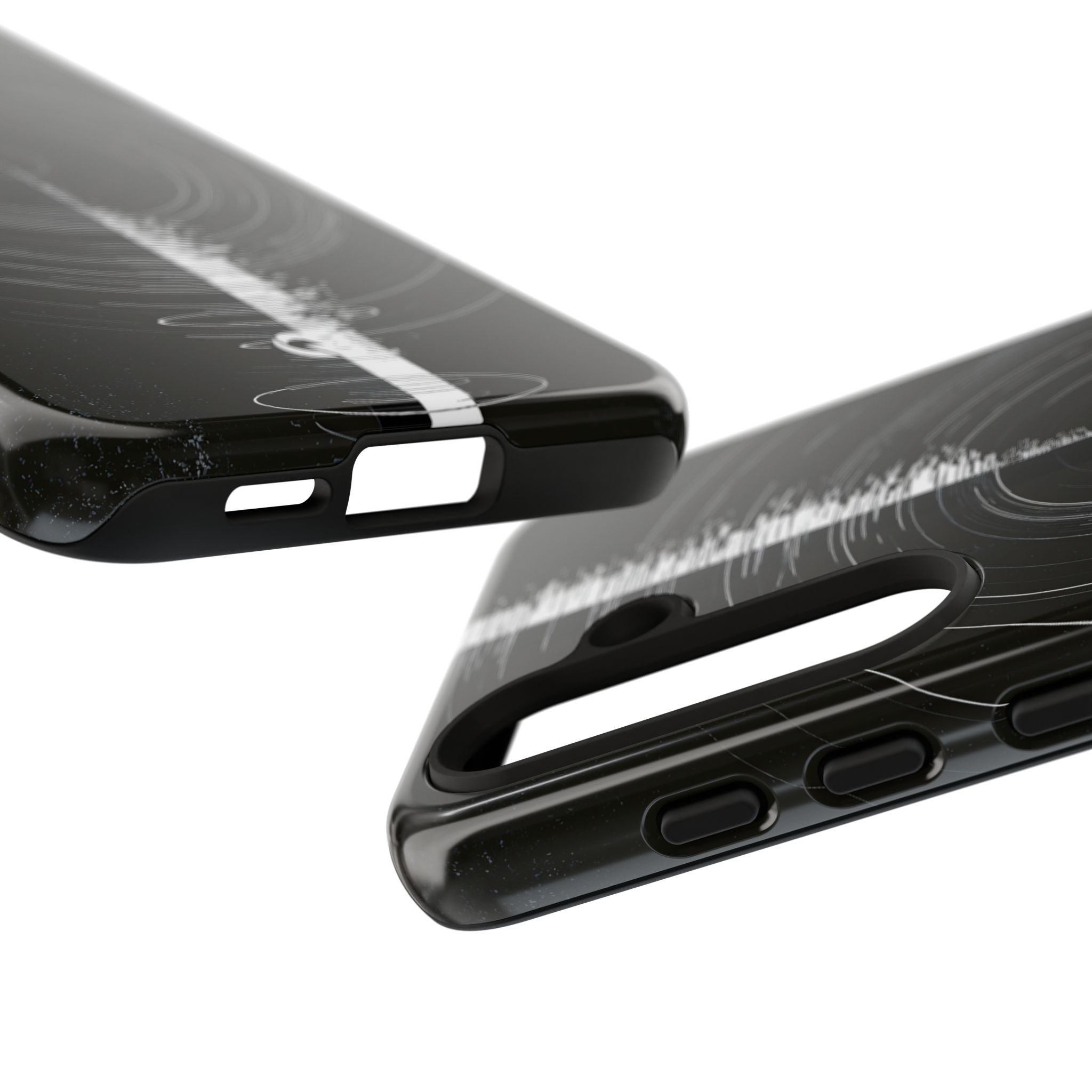 Black Tough Phone Case for Samsung - Obsidian Orbital Signal