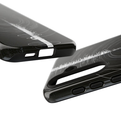 Black Tough Phone Case for Samsung - Obsidian Orbital Signal