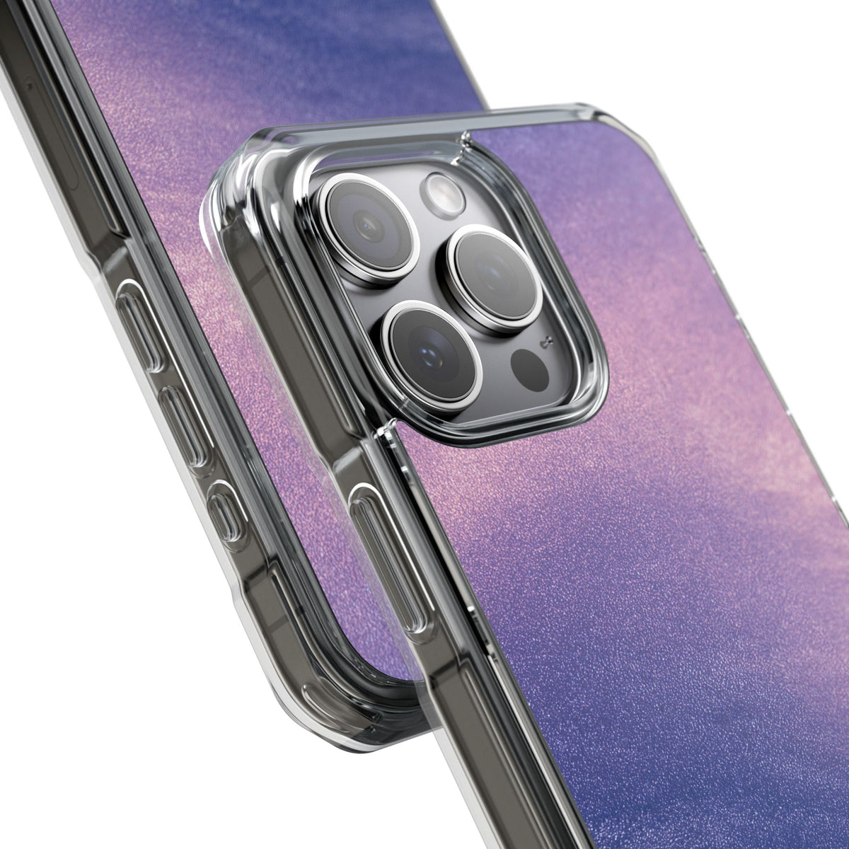 Ethereal Violet Glow · Clear Impact Magnetic Phone Case for iPhone · Purple