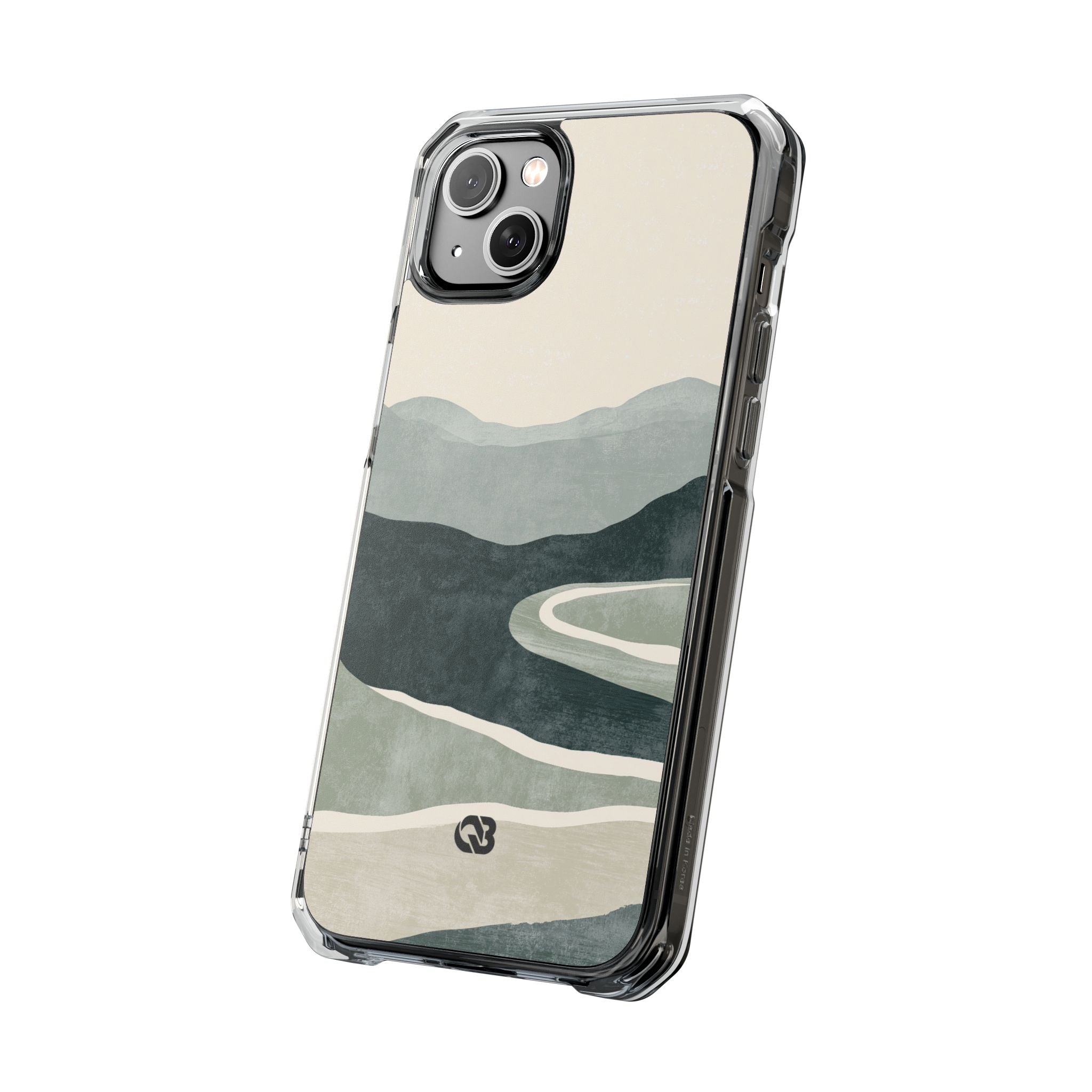 Green Impact MagSafe Phone Case for iPhone - Misty Sage Valley