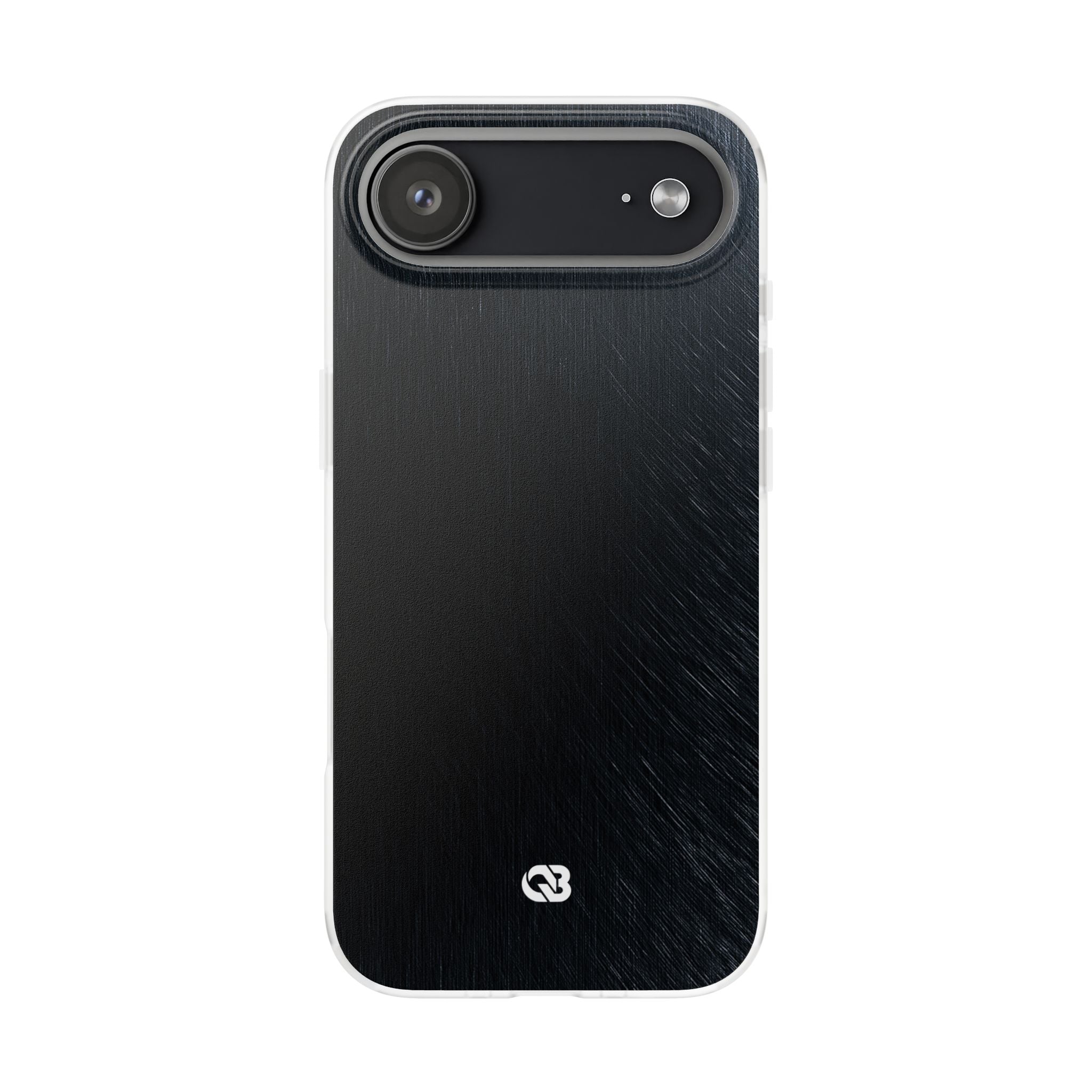 Black Lite Phone Case for iPhone - Midnight Brushed Grain