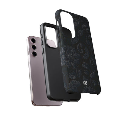 Obsidian Damask · Tough Phone Case for Samsung · Black