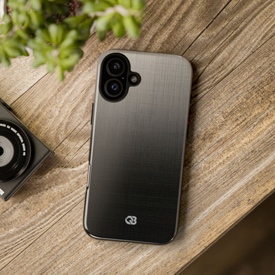 Grey Tough Phone Case for iPhone - Faded Sand Mesh