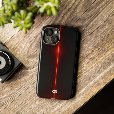 Red Tough Phone Case for iPhone - Crimson Flare Vector