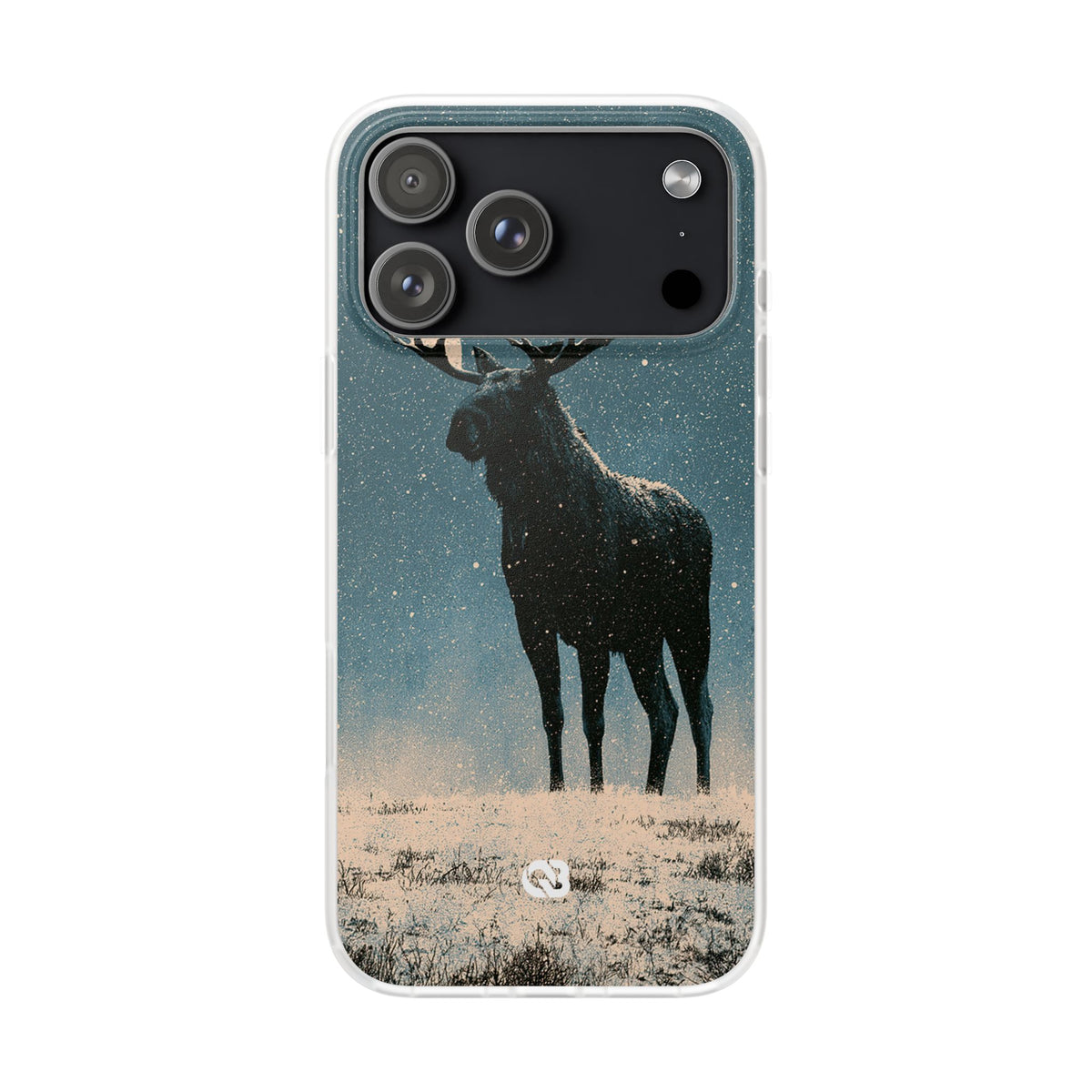 Nordic Boreal Moose · Lite Phone Case for iPhone ·  Blue