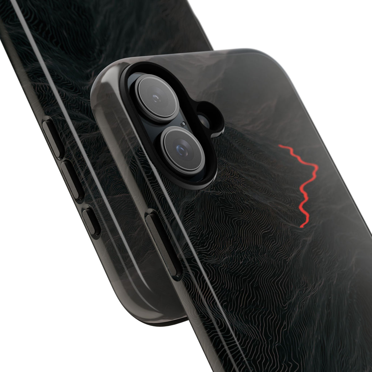 Crimson Ridge Pass · Tough Phone Case for iPhone · Black