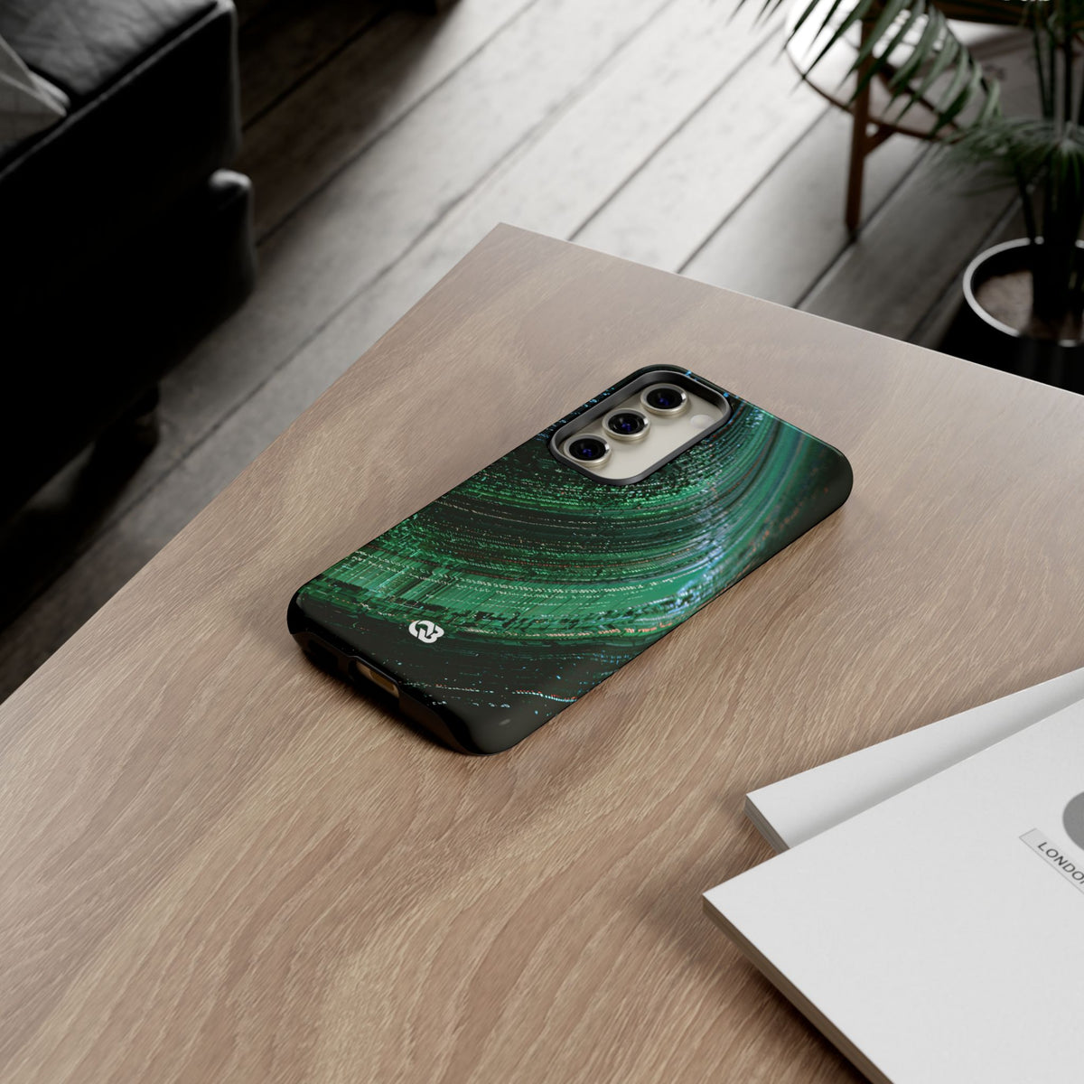 Orbital Data Stream · Tough Phone Case for Samsung · Green