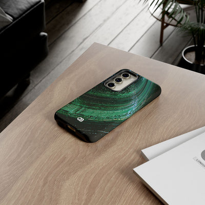 Orbital Data Stream · Tough Phone Case for Samsung · Green