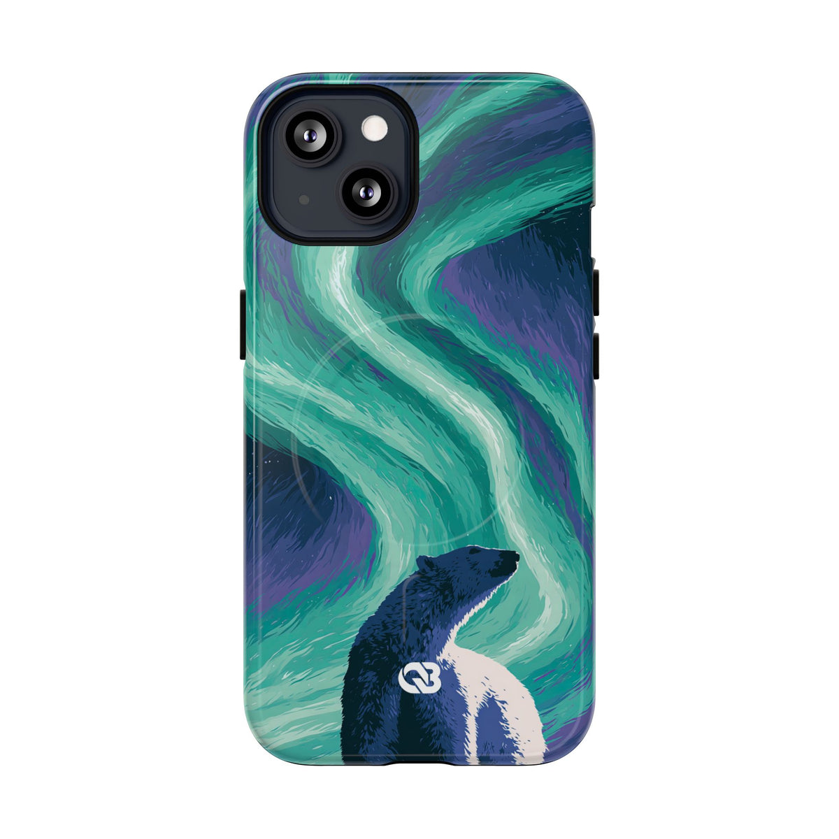 Arctic Aurora Bear · Tough 2.0 Magnetic Phone Case for iPhone · Teal