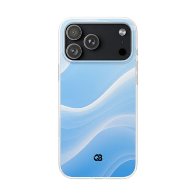Blue Lite Phone Case for iPhone - Glacial Blue Silk
