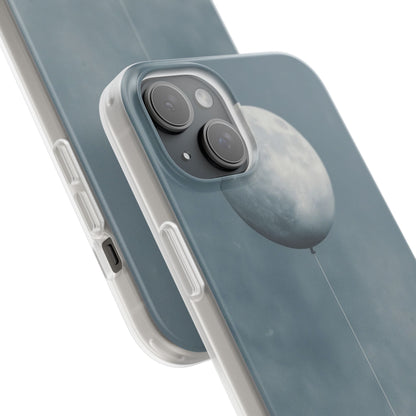 Moon Balloon iPhone 15 Plus Case - Soft