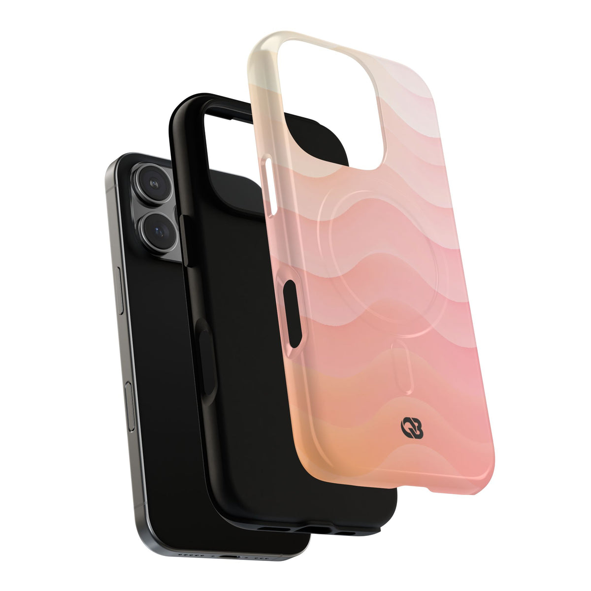 Blush Horizon Waves · Tough 2.0 Magnetic Phone Case for iPhone · Pink